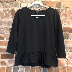 Textured Peplum top